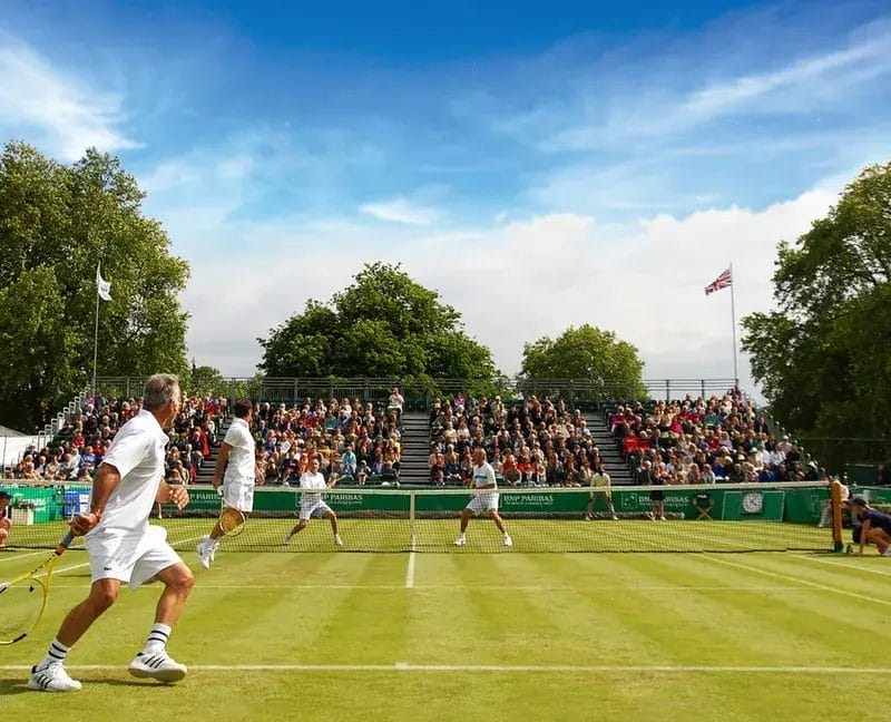 speed of play on a grass tennis court