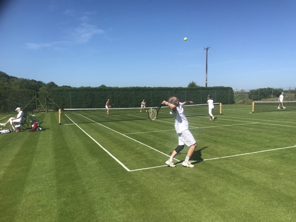 Worn-down Tennis Court