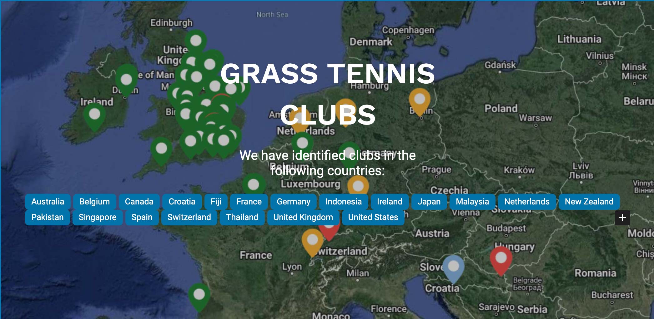 Grass Tennis Clubs around the world